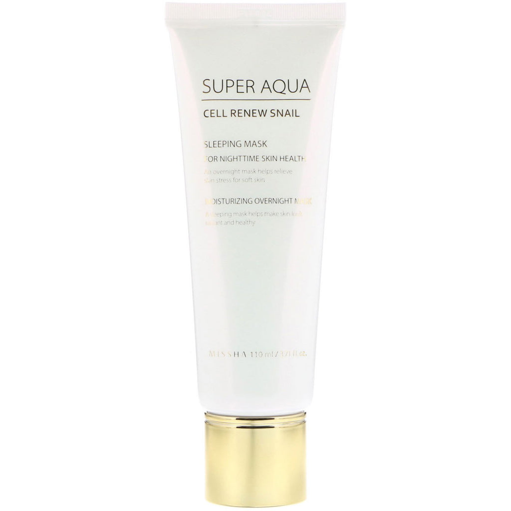 Missha, Super Aqua, Cell Renew Snail, Sleeping Mask, 3.7 fl oz (110 ml)