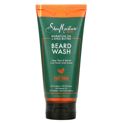 SheaMoisture, Men, Beard Wash, Maracuja Oil & Shea Butter, 6 fl oz (177 ml)