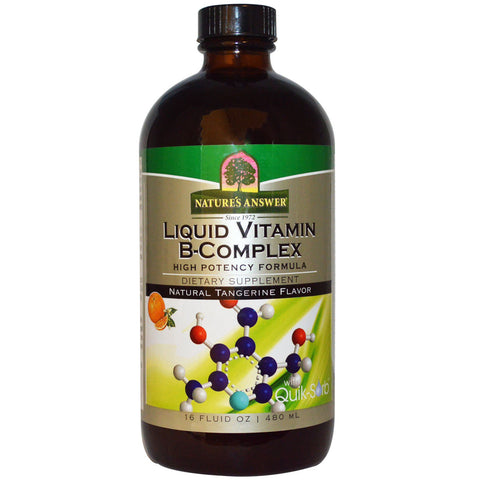 Nature's Answer, Liquid Vitamin B-Complex, Natural Tangerine Flavor, 16 fl oz (480 ml)