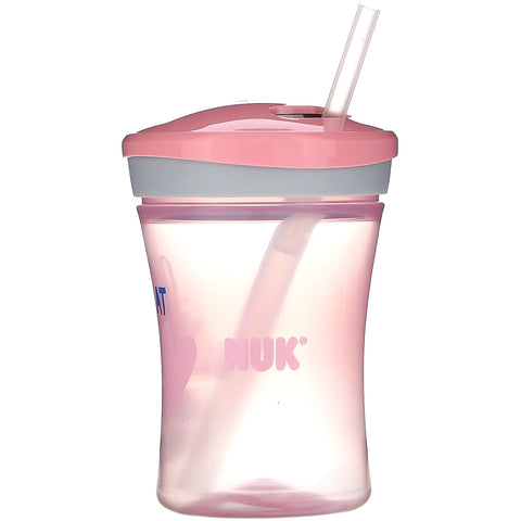 NUK, Evolution Straw Cup,  Pink, 12+ Months, 1 Cup, 8 oz (240 ml)