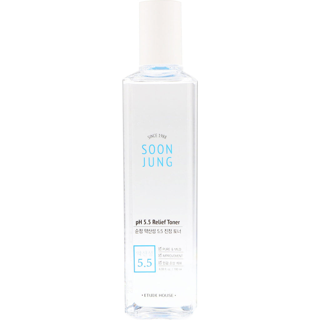 Etude House, Soon Jung, pH 5.5 Relief Toner, 6.08 fl oz (180 ml)