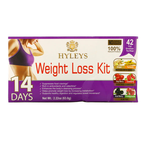 Hyleys Tea, 14 Days Weight Loss Kit, 42 Tea Bags, 2.22 oz (63 g)