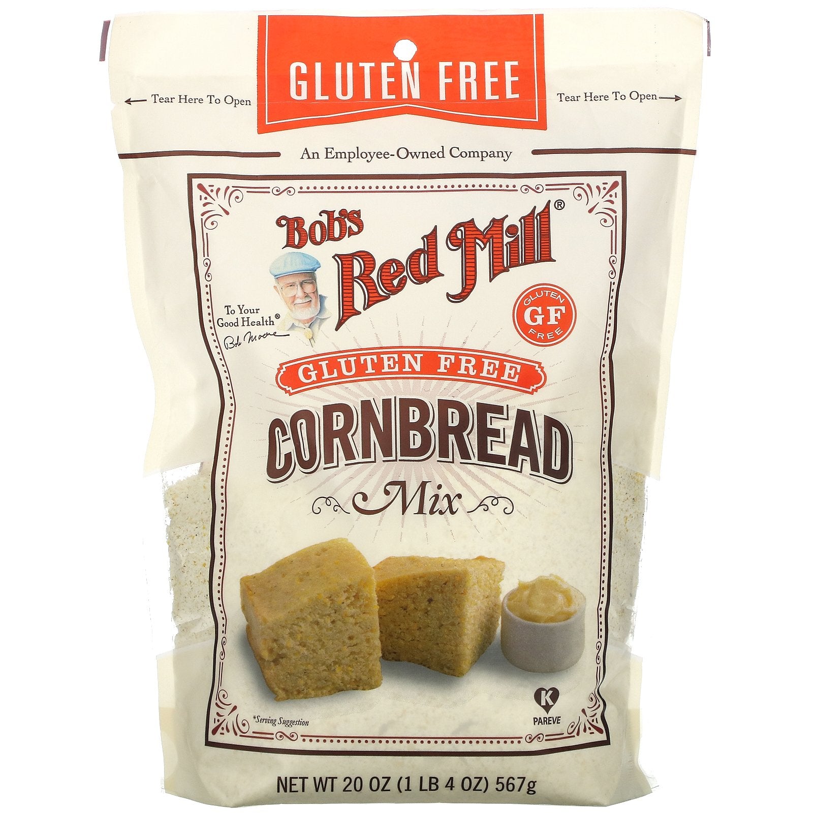 Bob's Red Mill, Cornbread Mix, Gluten Free, 20 oz (567 g)