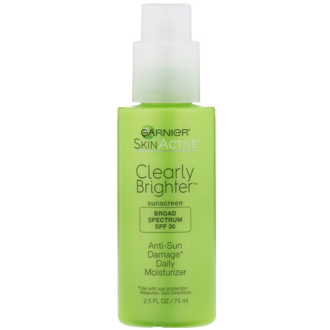 Garnier, SkinActive, Clearly Brighter, Anti-Sun Damage Daily Moisturizer, SPF 30, 2.5 fl oz (75 ml)