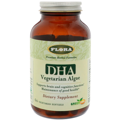 Flora, DHA Vegetarian Algae, 60 Vegetarian Softgels