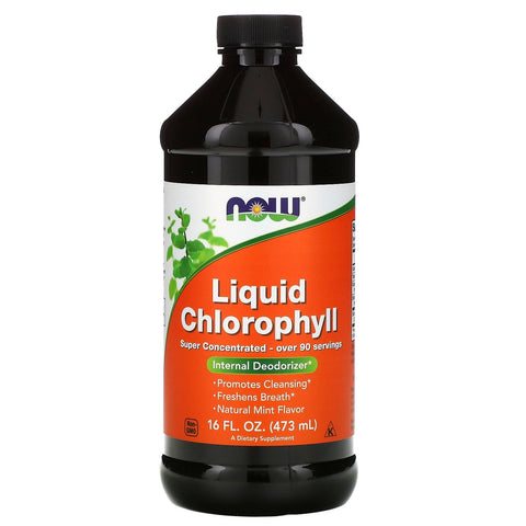 Now Foods, Liquid Chlorophyll, Mint Flavor, 16 fl oz (473 ml)