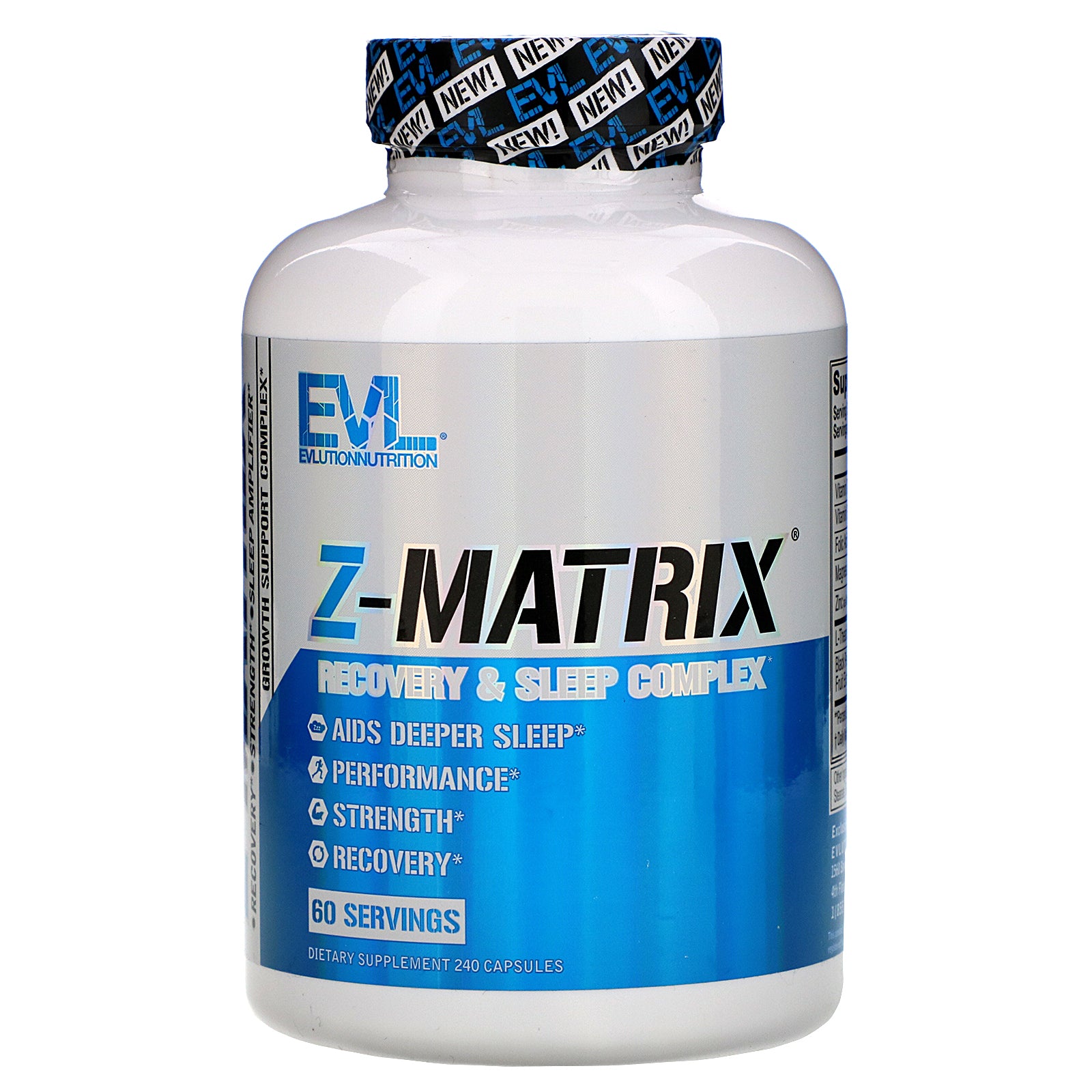 EVLution Nutrition, Z-Matrix, Recovery & Sleep Complex, 240 Capsules