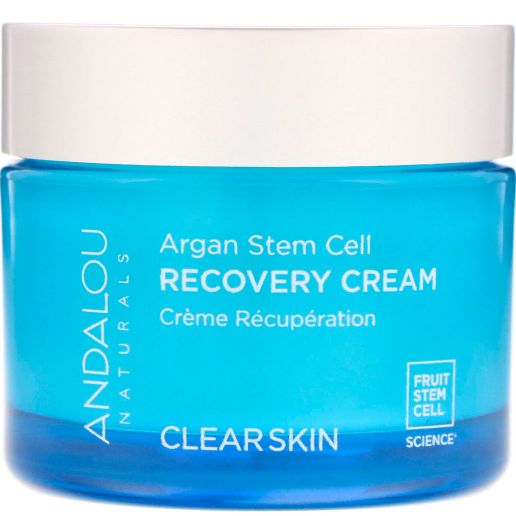 Andalou Naturals, Argan Stem Cell Recovery Cream, Clearer Skin, 1.7 fl oz (50 ml)