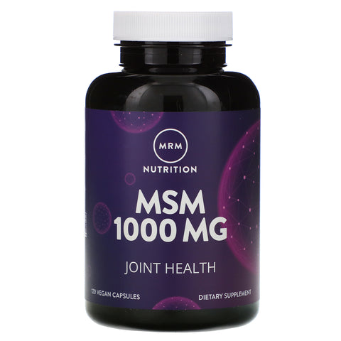 MRM, Nutrition, MSM, 1,000 mg, 120 Vegan Capsules