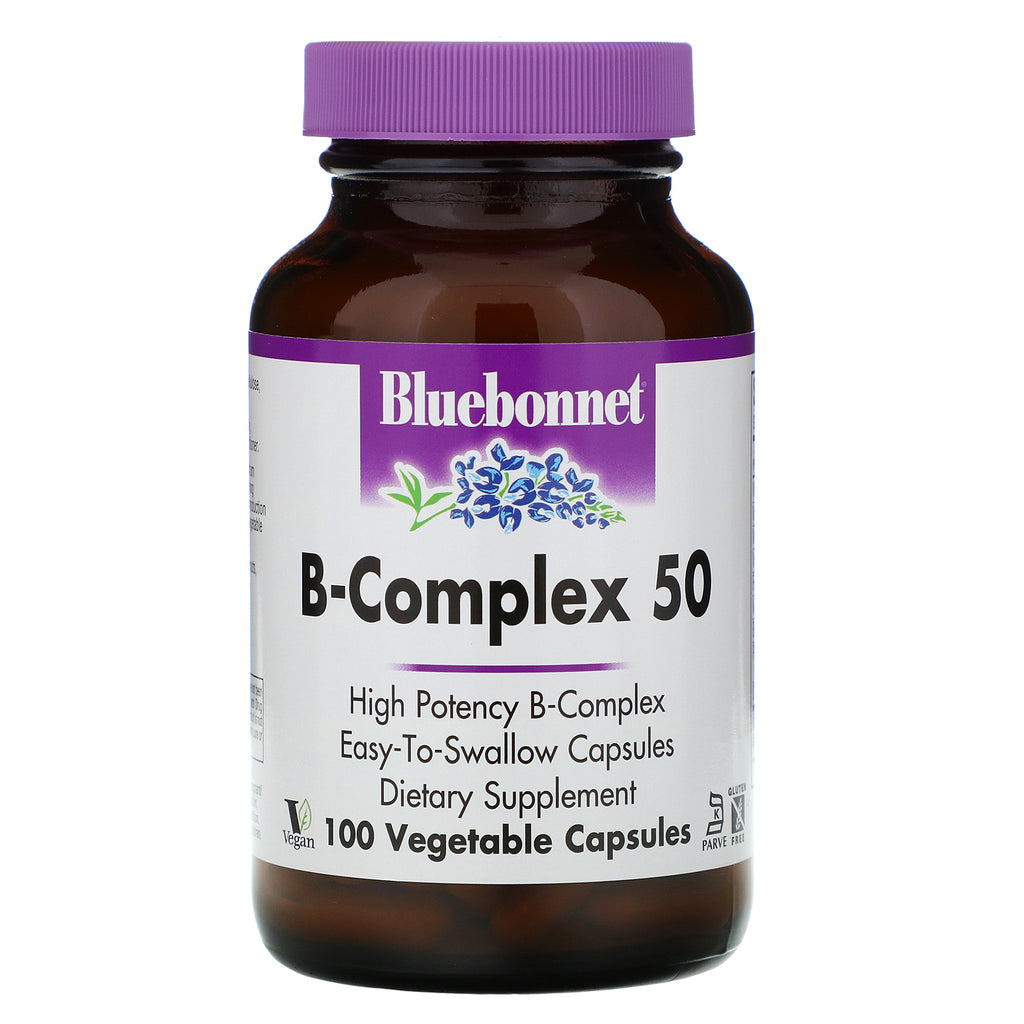 Bluebonnet Nutrition, B-Complex 50, 100 Vegetable Capsules