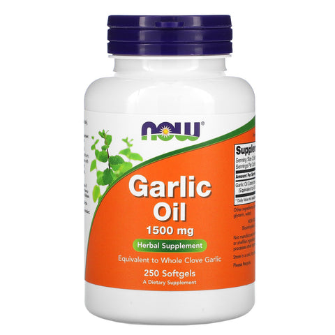 Now Foods, Garlic Oil, 1,500 mg, 250 Softgels