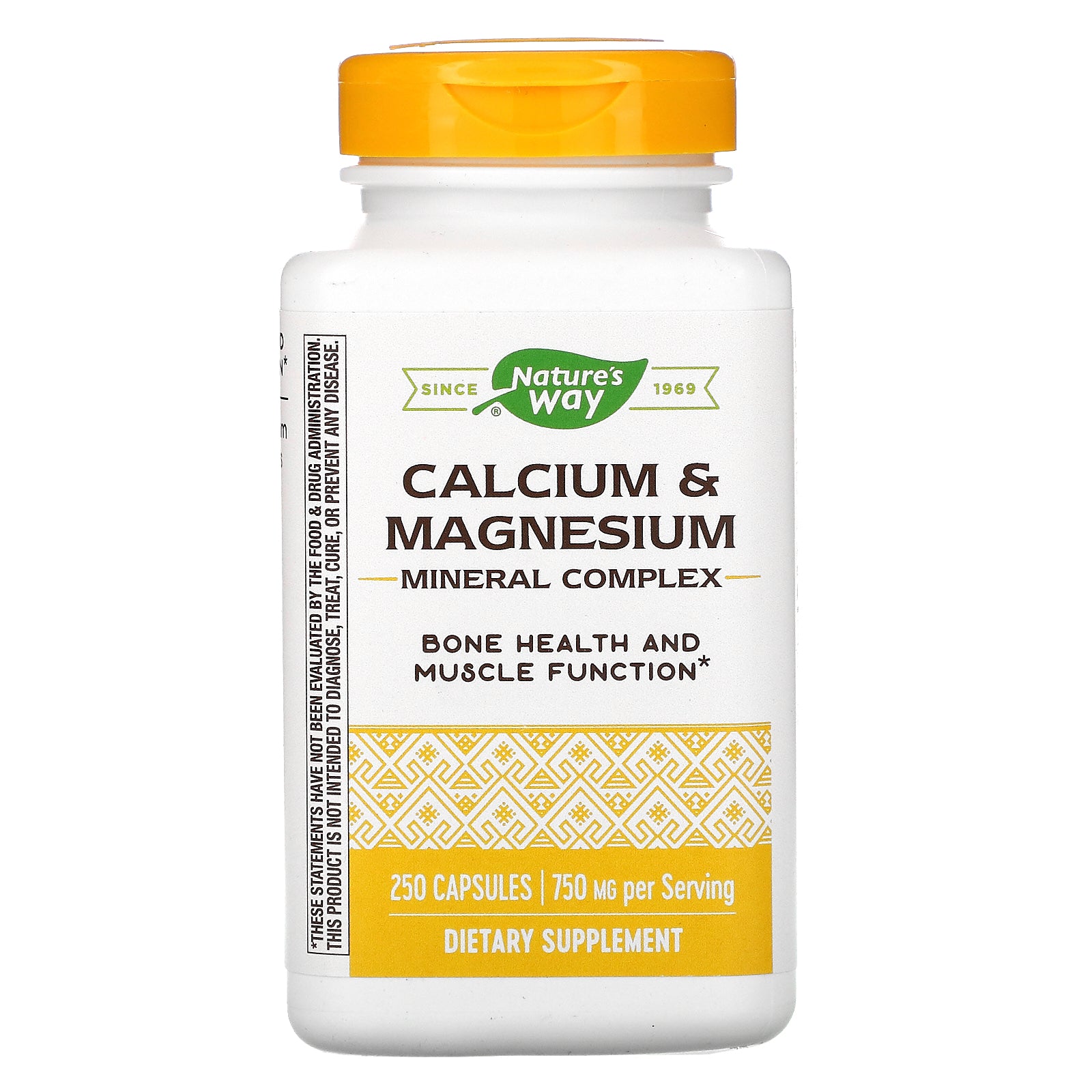 Nature's Way, Calcium & Magnesium Mineral Complex, 750 mg, 250 Capsules