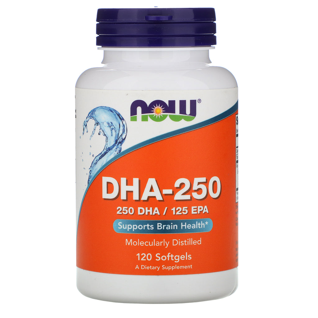 Now Foods, DHA-250, 120 Softgels