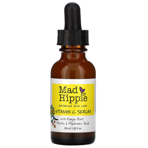 Mad Hippie Skin Care Products, Vitamin C Serum, 8 Actives, 1.02 fl oz (30 ml)