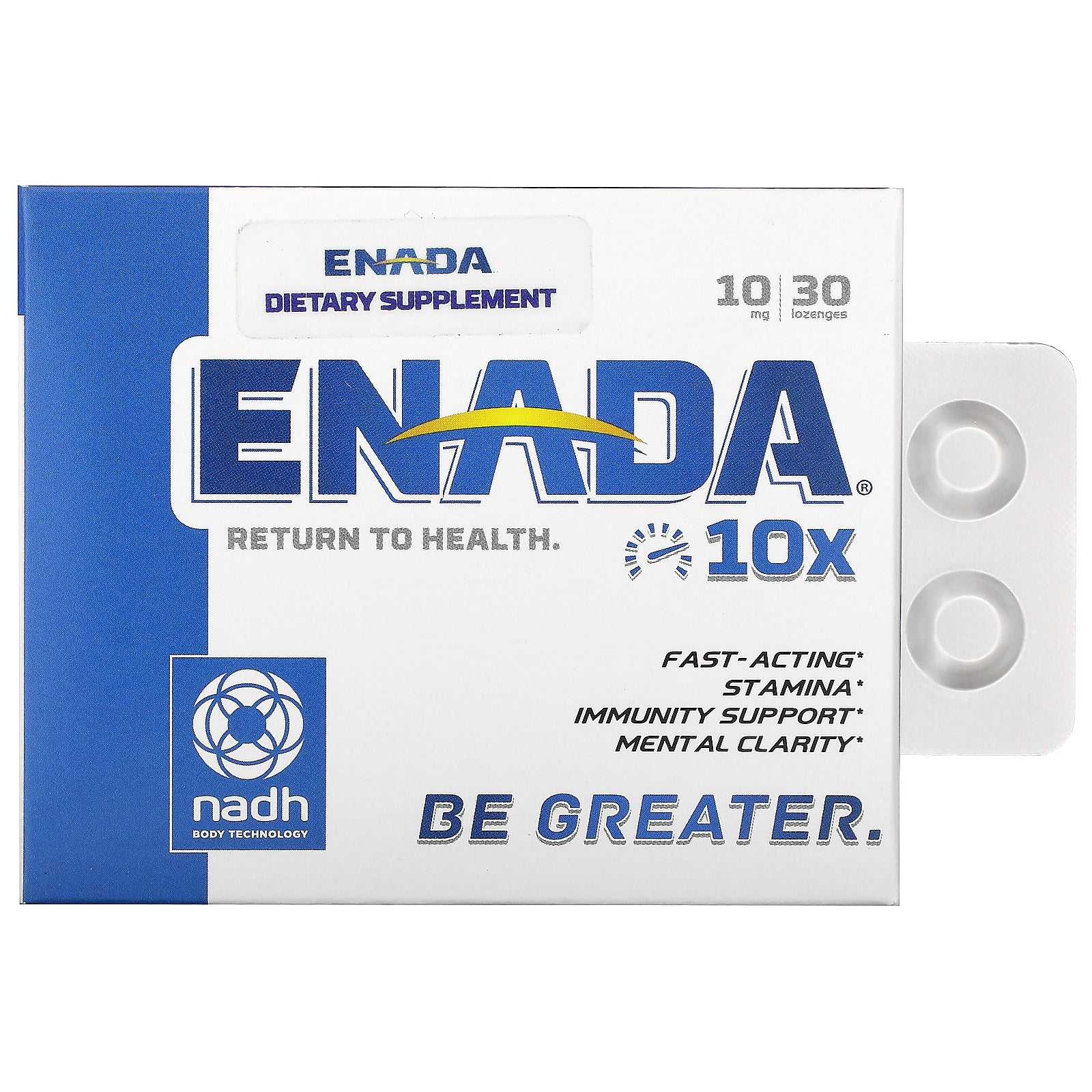 ENADA, 10x, 10 mg, 30 Lozenges