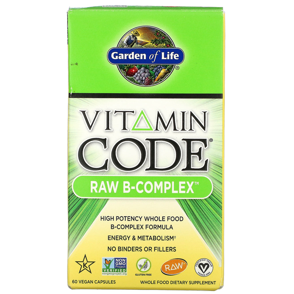 Garden of Life, Vitamin Code, RAW B-Complex, 60 Vegan Capsules