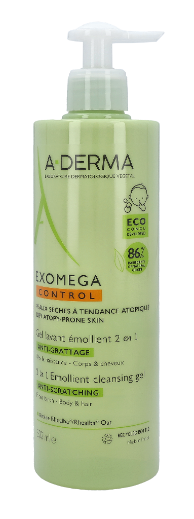 A-Derma Exomega Control Emollient Cleansing Gel 2 in 1 500 ml