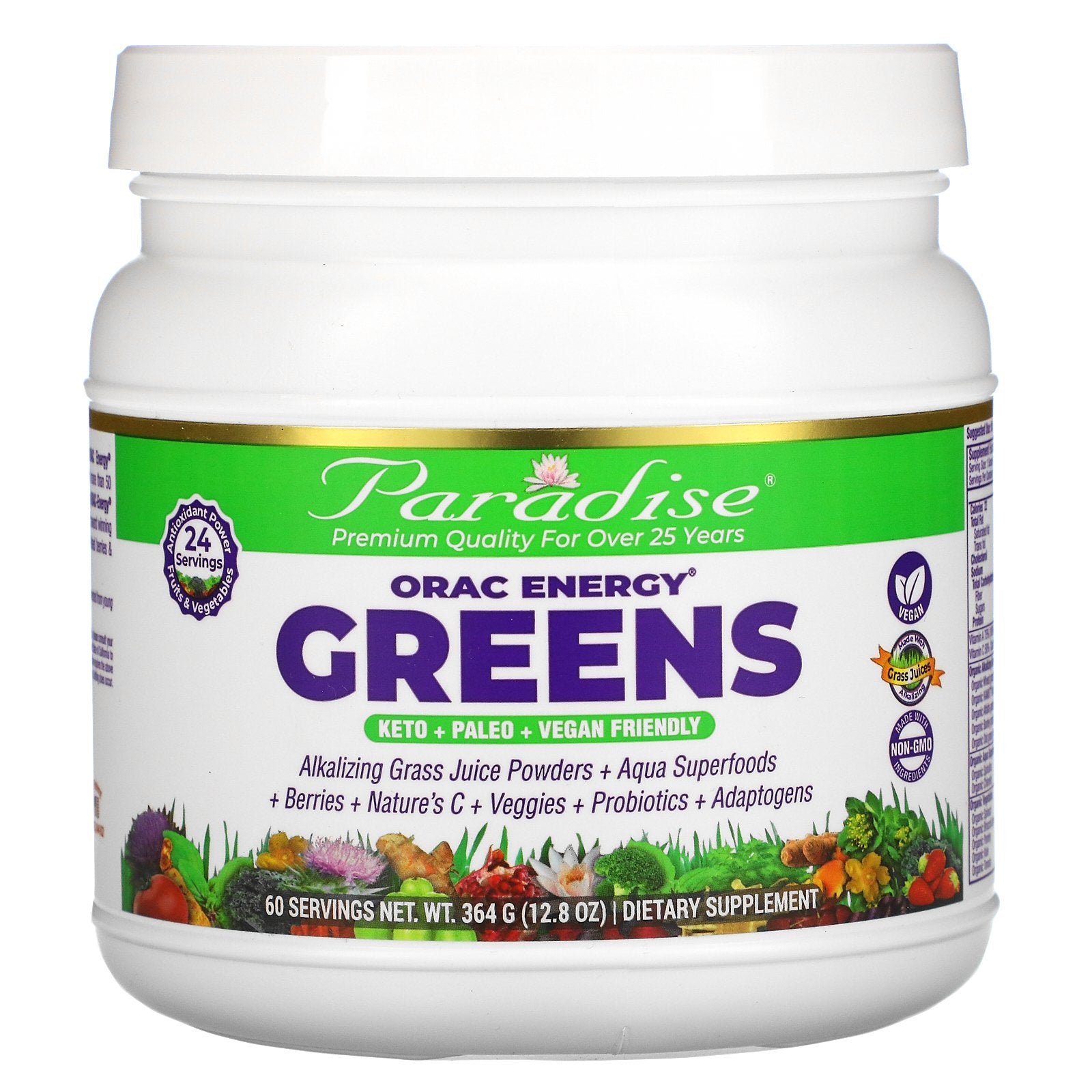 Paradise Herbs, ORAC-Energy Greens, 12.8 oz (364 g)