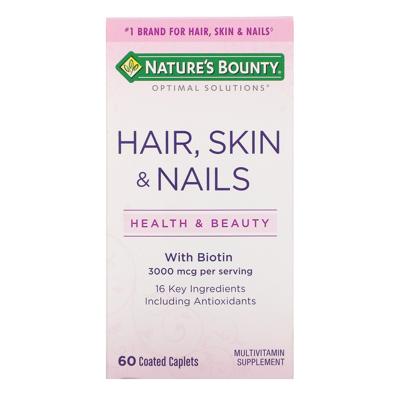 Nature's Bounty, Hair, Skin & Nails, 60 Coated Caplets