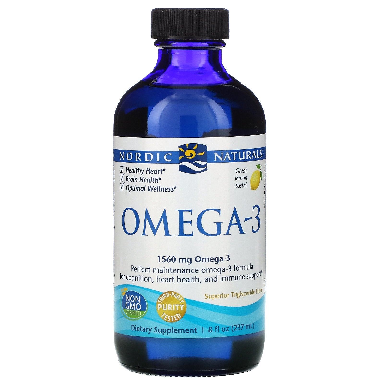 Nordic Naturals, Omega-3, Lemon, 8 fl oz (237 ml)