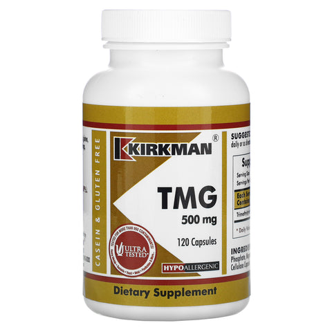 Kirkman Labs, TMG , 500 mg, 120 Capsules