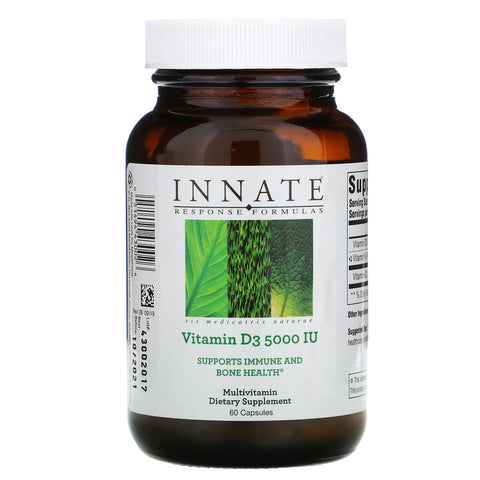 Innate Response Formulas, Vitamin D3, 5,000 IU, 60 Capsules