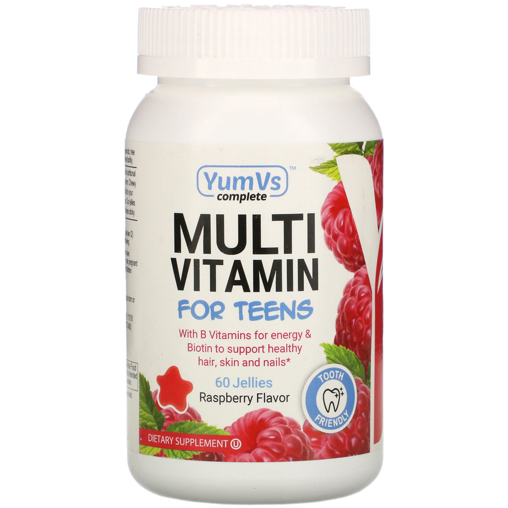 YumV's, Multi Vitamin for Teens, Raspberry Flavor, 60 Jellies