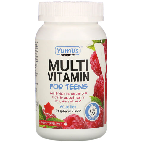 YumV's, Multi Vitamin for Teens, Raspberry Flavor, 60 Jellies