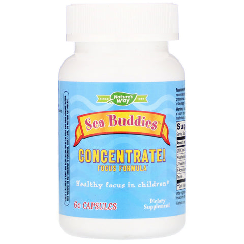 Nature's Way, Sea Buddies, Concentrate! Focus Formula, 60 Capsules