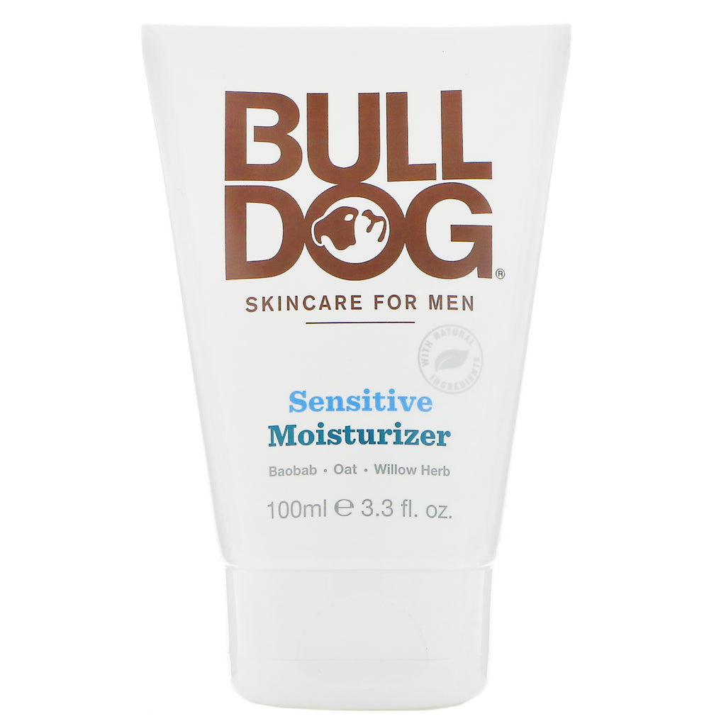 Bulldog Skincare For Men, Moisturizer, Sensitive , 3.3 fl oz (100 ml)