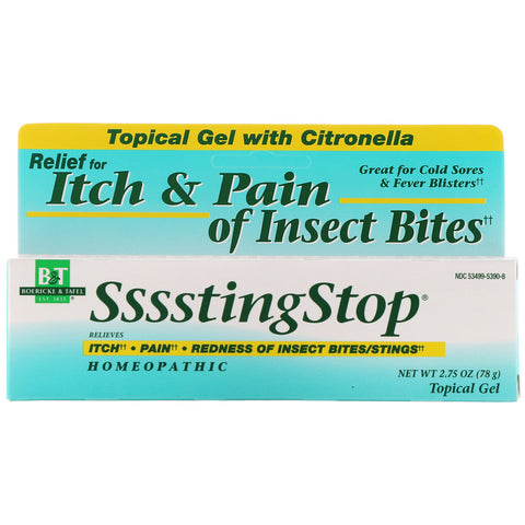 Boericke & Tafel, SssstingStop, Topical Gel with Citronella, 2.75 oz (78 g)