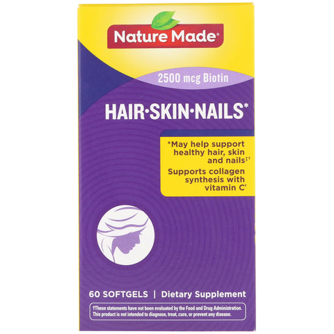 Nature Made, Hair, Skin, & Nails, 60 Softgels