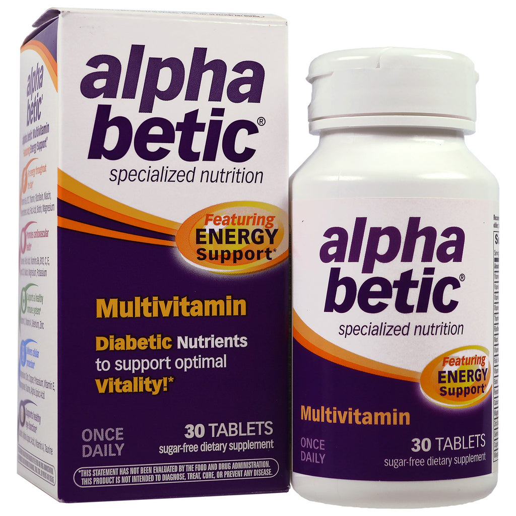 Abkit, Alpha Betic, Multivitamin, 30 Tablets