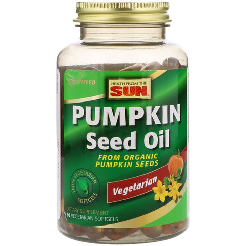 Health From The Sun, Pumpkin Seed Oil, 90 Vegetarian Softgels