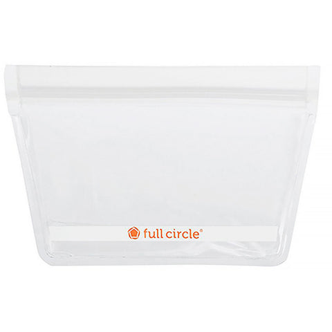 Full Circle, ZipTuck, Reusable Snack Bags, Clear, 2 Bags