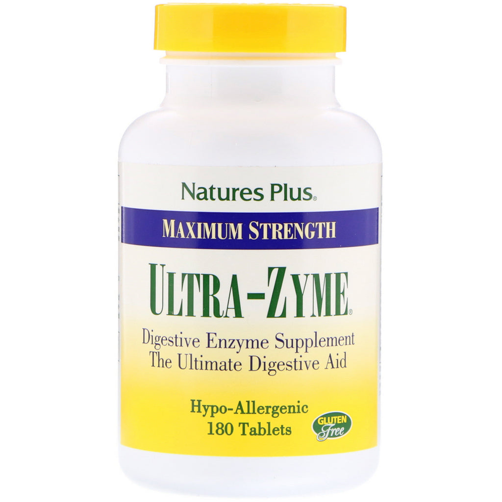 Nature's Plus, Maximum Strength Ultra-Zyme, 180 Tablets