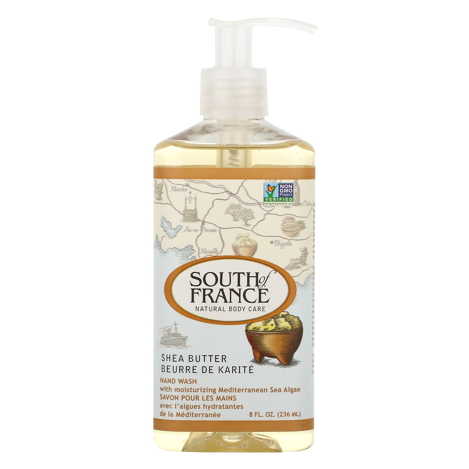 South of France, Hand Wash, Shea Butter, 8 oz (236 ml)
