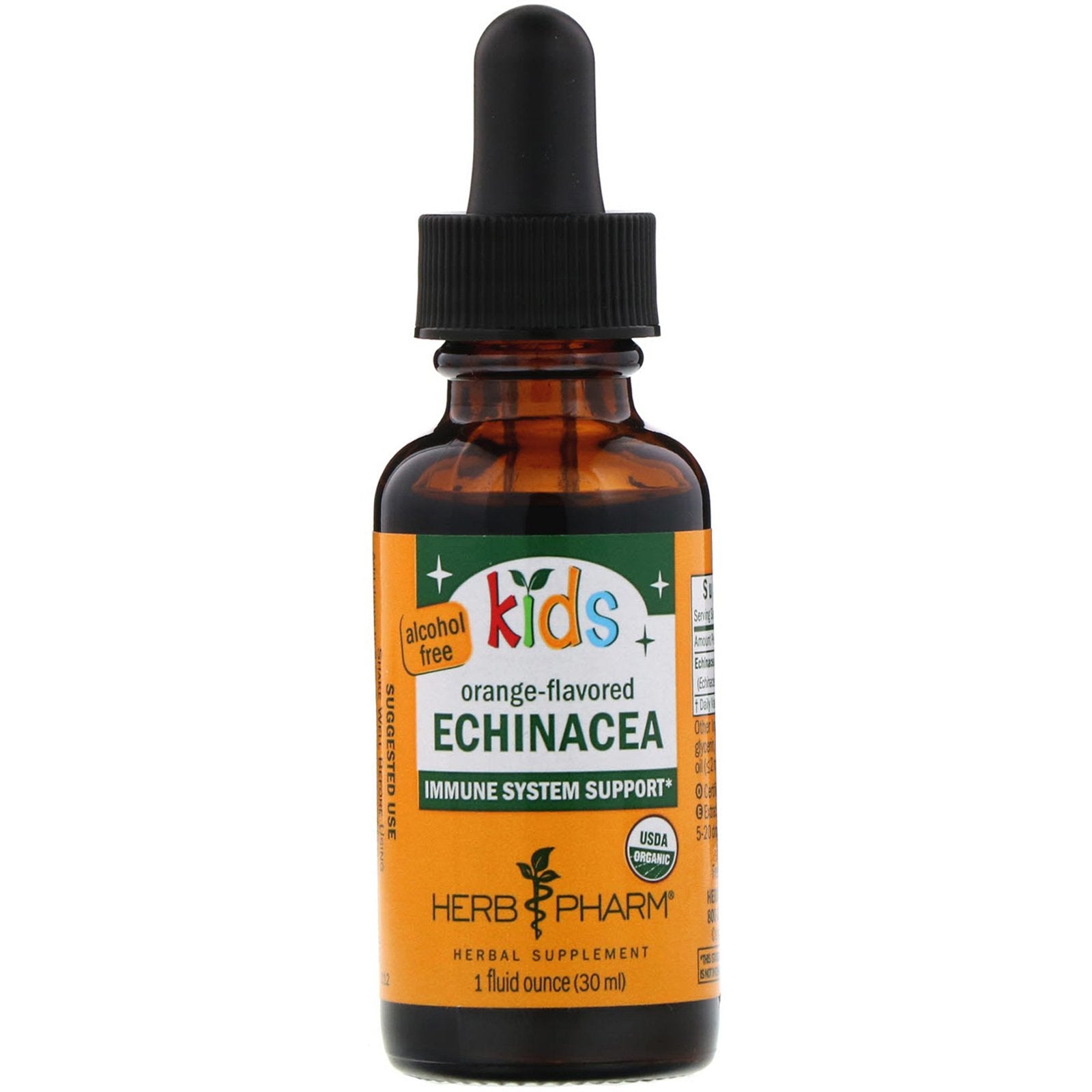 Herb Pharm, Kids Echinacea, Alcohol Free, Orange Flavored, 1 fl oz (30 ml)