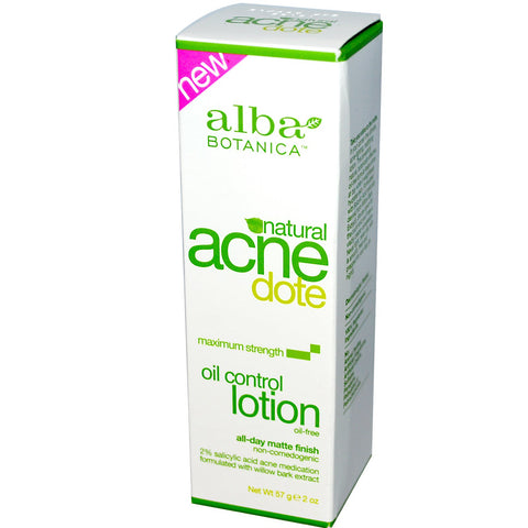 Alba Botanica, Acne Dote, Oil Control Lotion, Oil-Free, 2 oz (57 g)