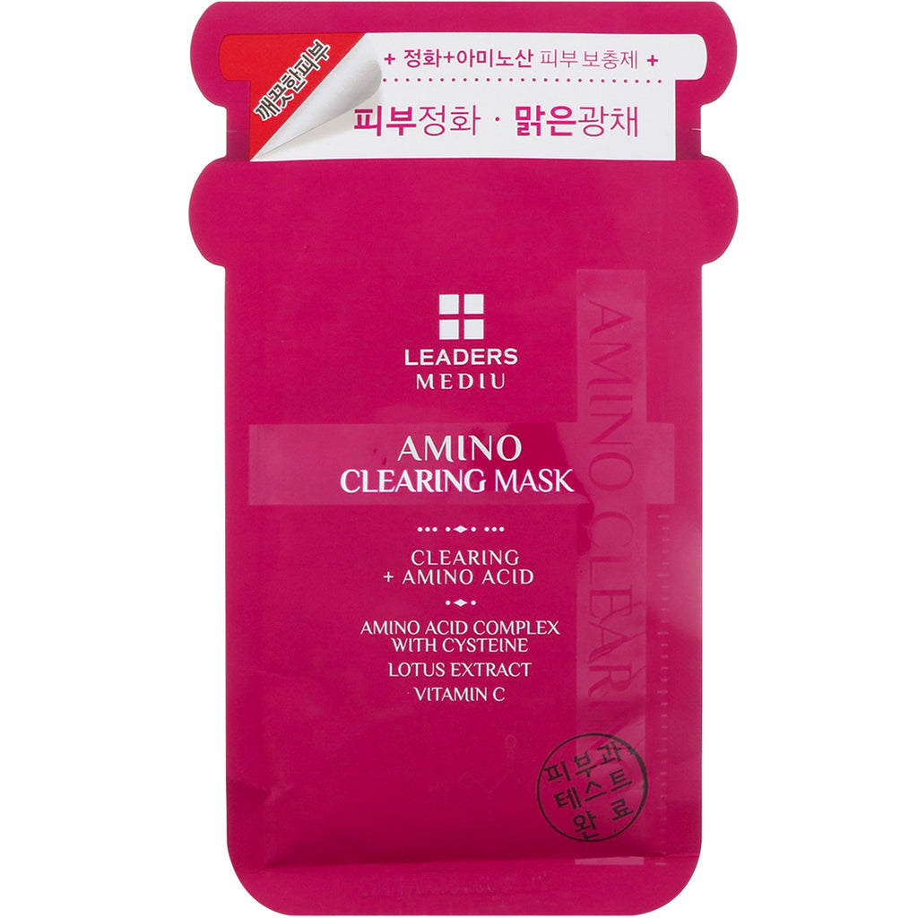 Leaders, Mediu, Amino Clearing Mask, 1 Sheet, 25 ml