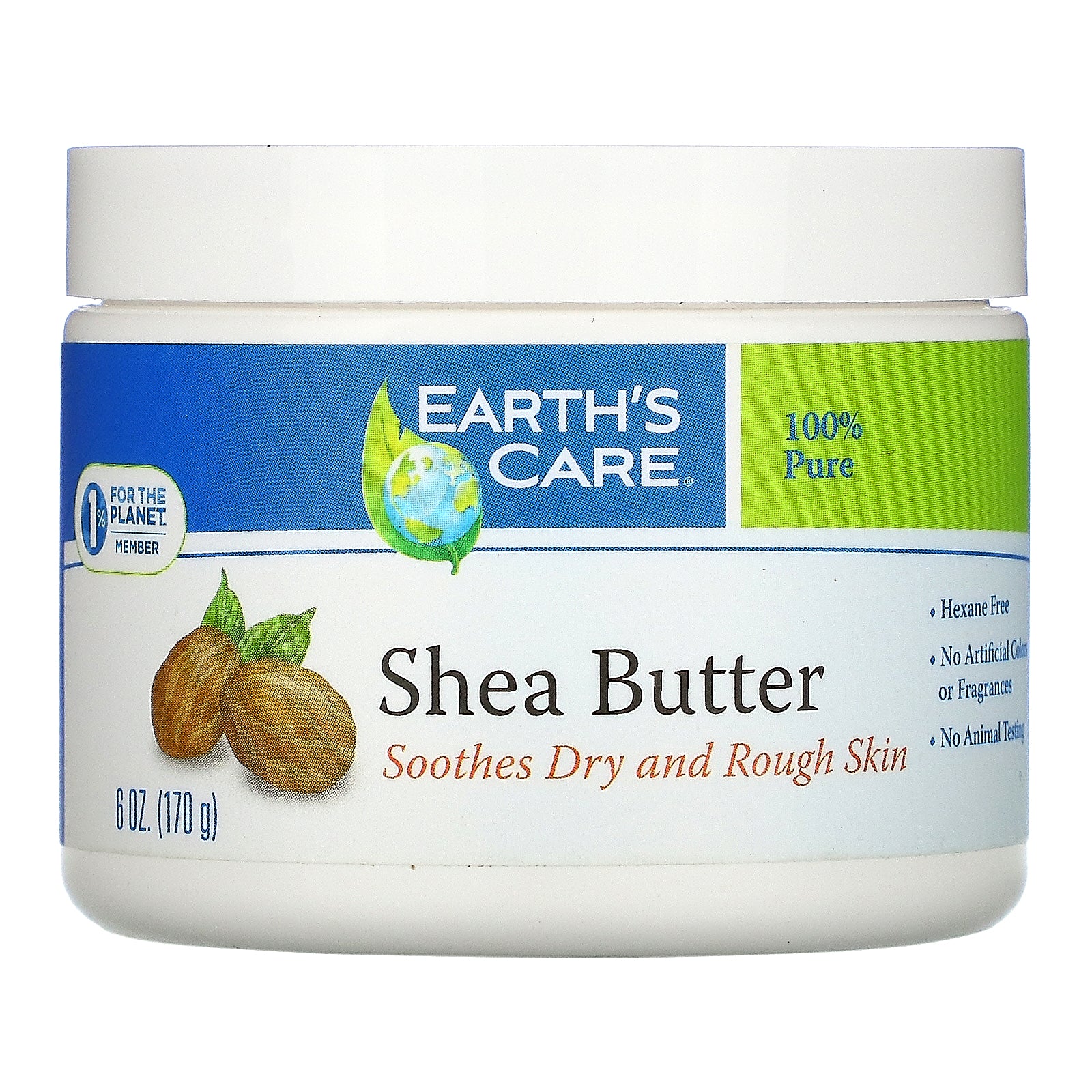 Earth's Care, Shea Butter, 100% Pure, 6 oz (170 g)