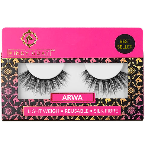 Pinky Goat, Arwa, Light Weight False Eyelashes, 1 Pair