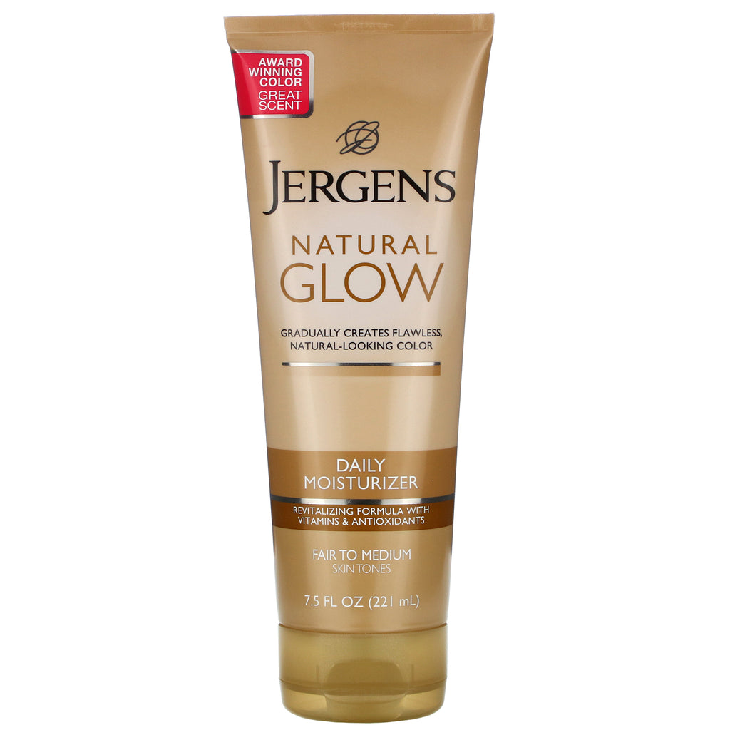 Jergens, Natural Glow, Daily Moisturizer, Fair to Medium, 7.5 fl oz (221 ml)