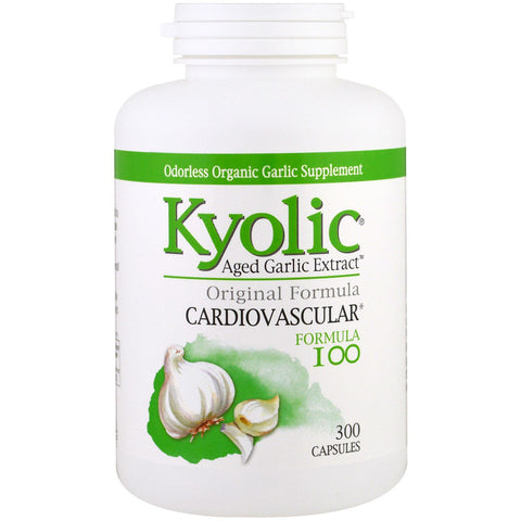 Kyolic, Aged Garlic Extract, Cardiovascular, Formula 100, 300 Capsules