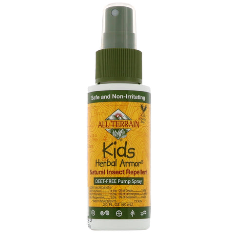 All Terrain, Kids Herbal Armor, Natural Insect Repellent, 2.0 fl oz (60 ml)