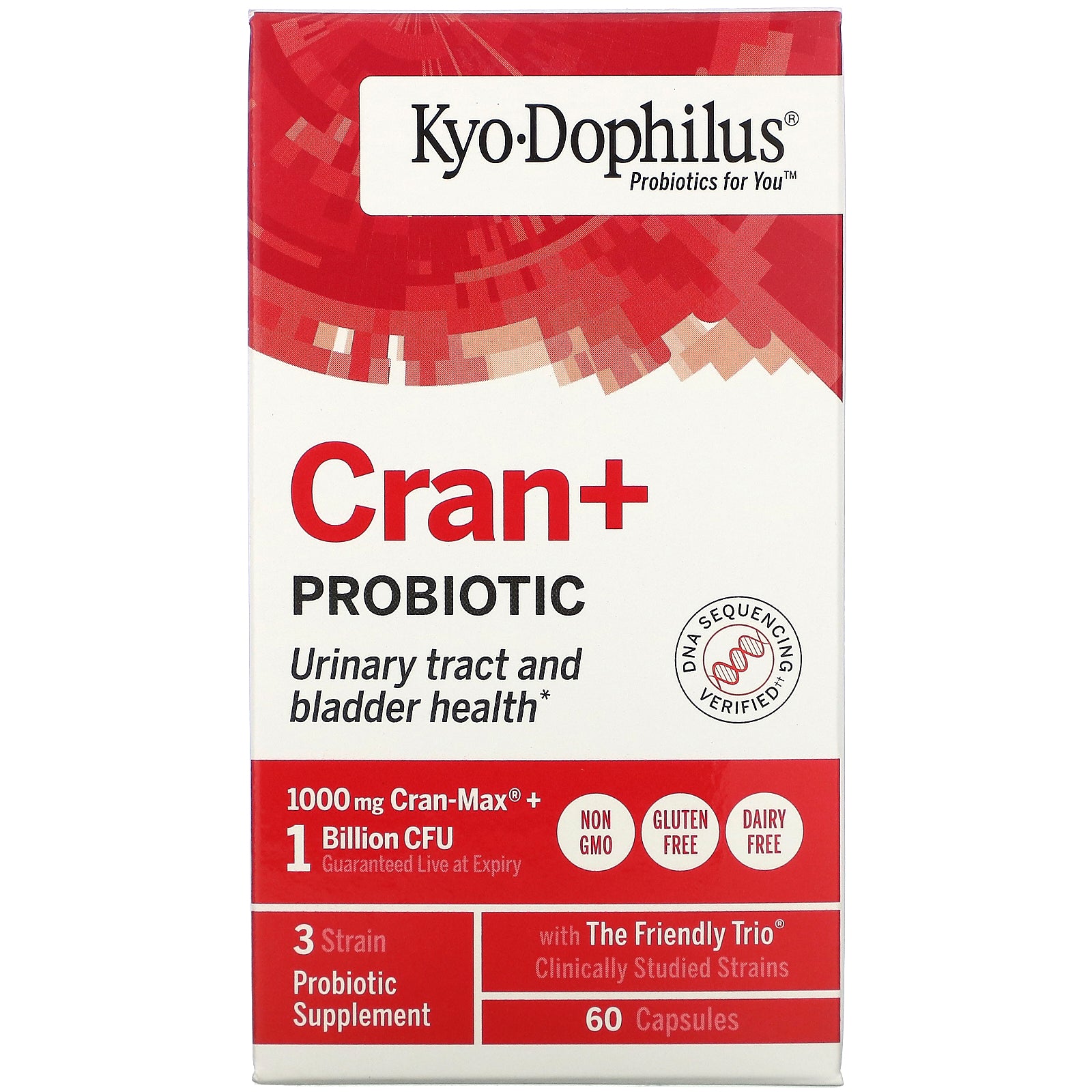 Kyolic, Kyo-Dophilus, Cran+ Probiotic , 60 Capsules