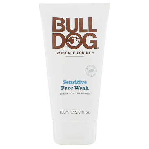 Bulldog Skincare For Men, Face Wash, Sensitive, 5 fl oz (150 ml)