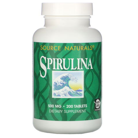 Source Naturals, Spirulina, 500 mg, 200 Tablets