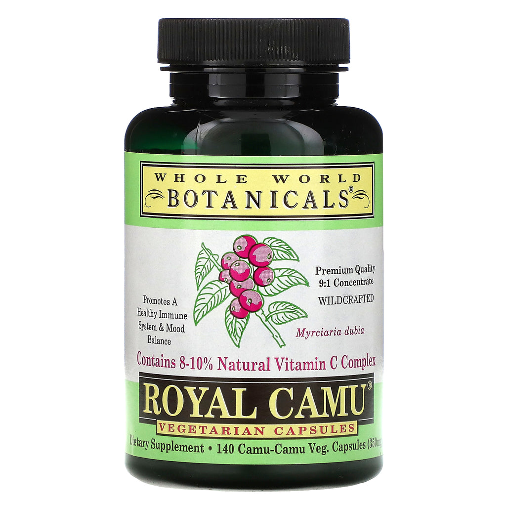 Whole World Botanicals, Royal Camu, 350 mg, 140 Vegetarian Capsules