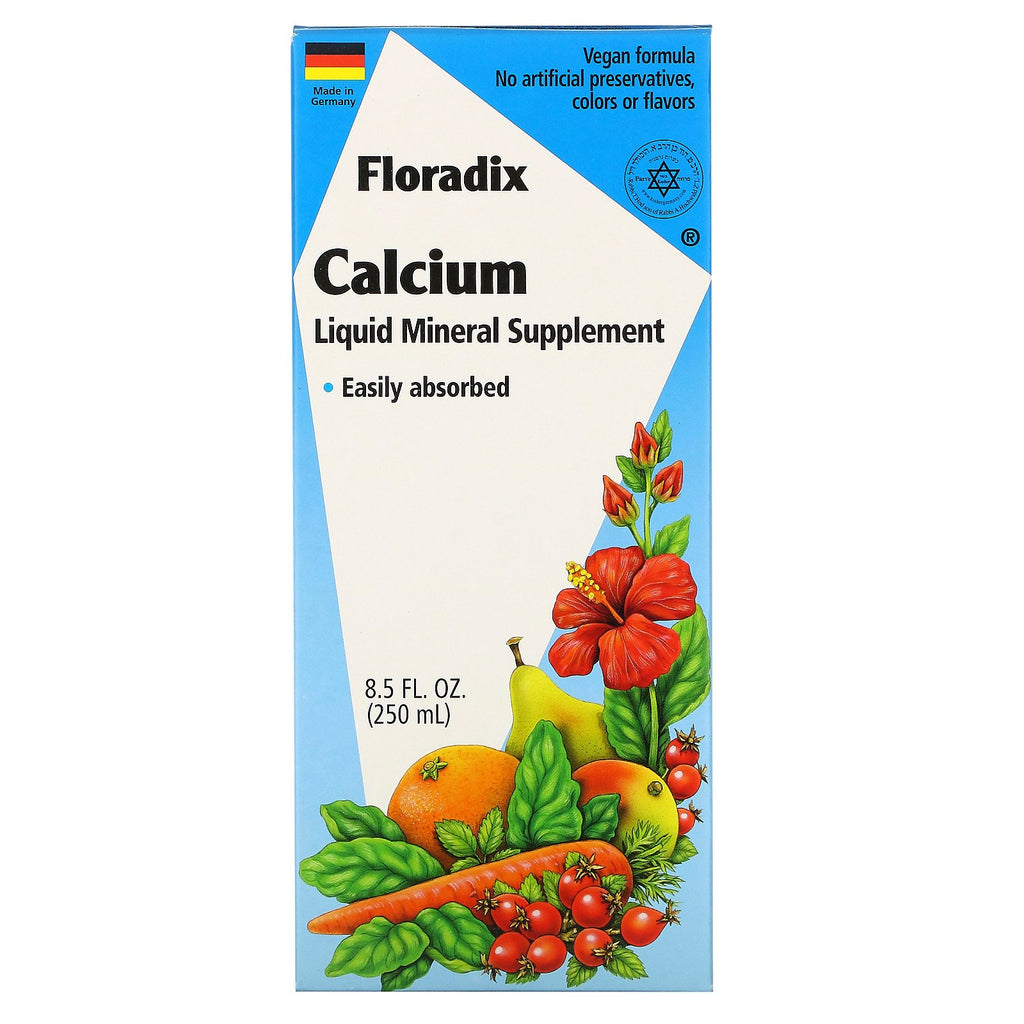 Flora, Floradix, Calcium, Liquid Mineral Supplement, 8.5 fl oz (250 ml)